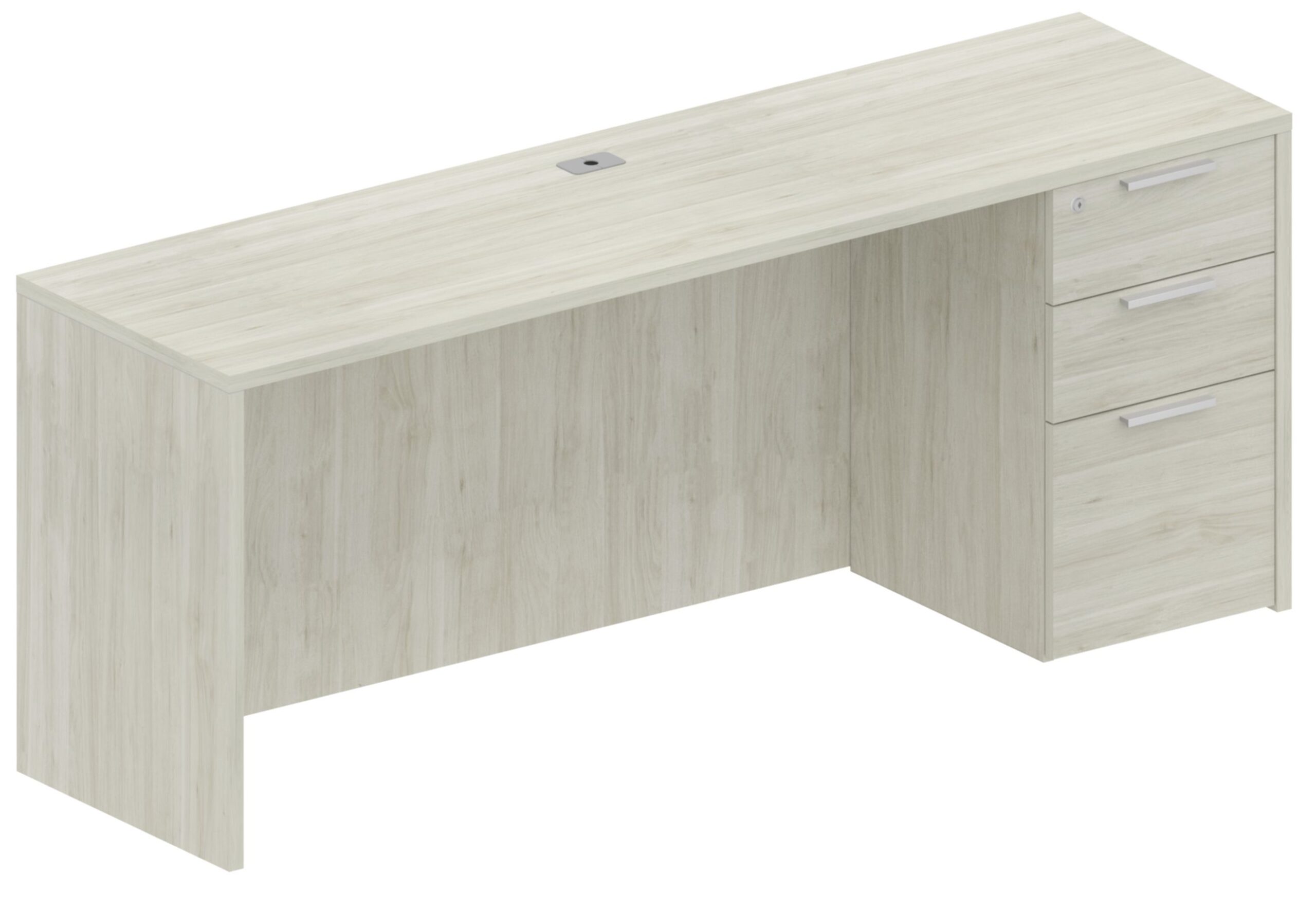 388 Single Pedestal Straight Top Desks