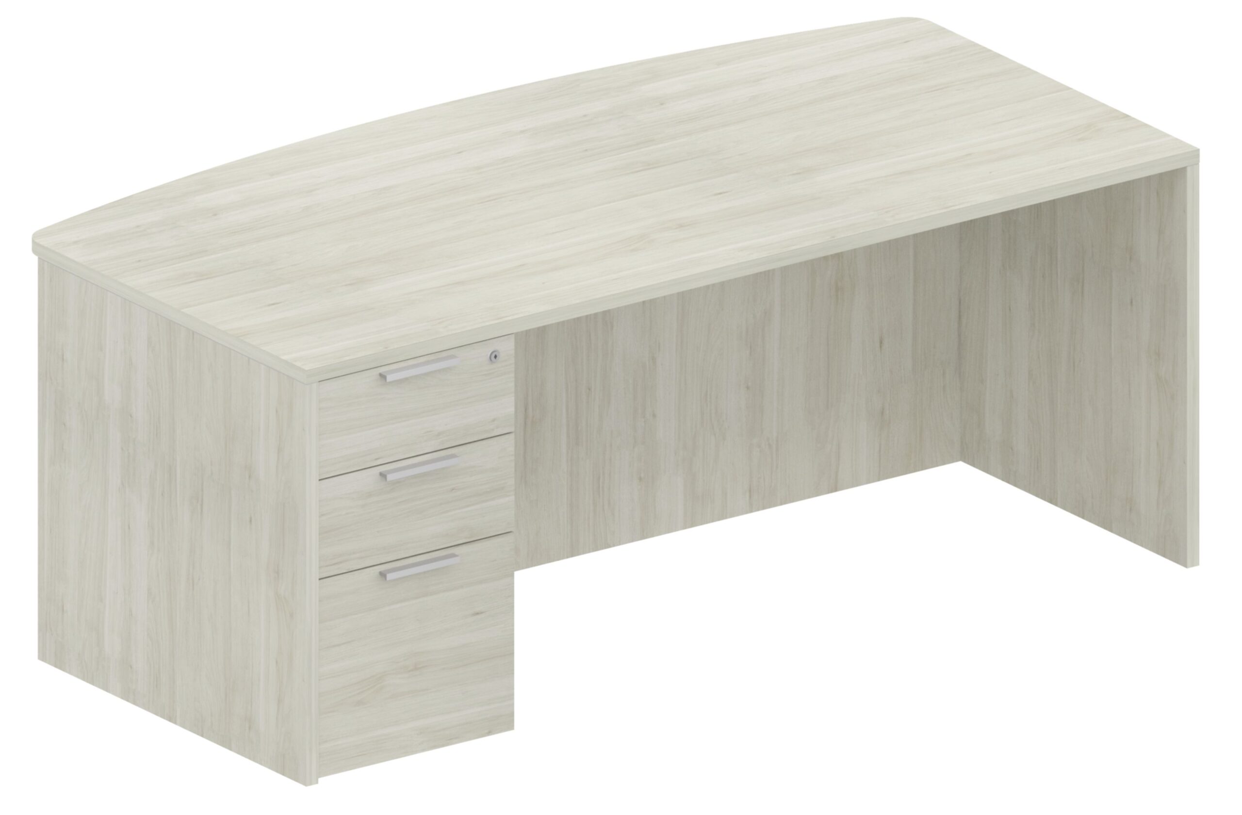 388 Single Pedestal Bow Top Desks