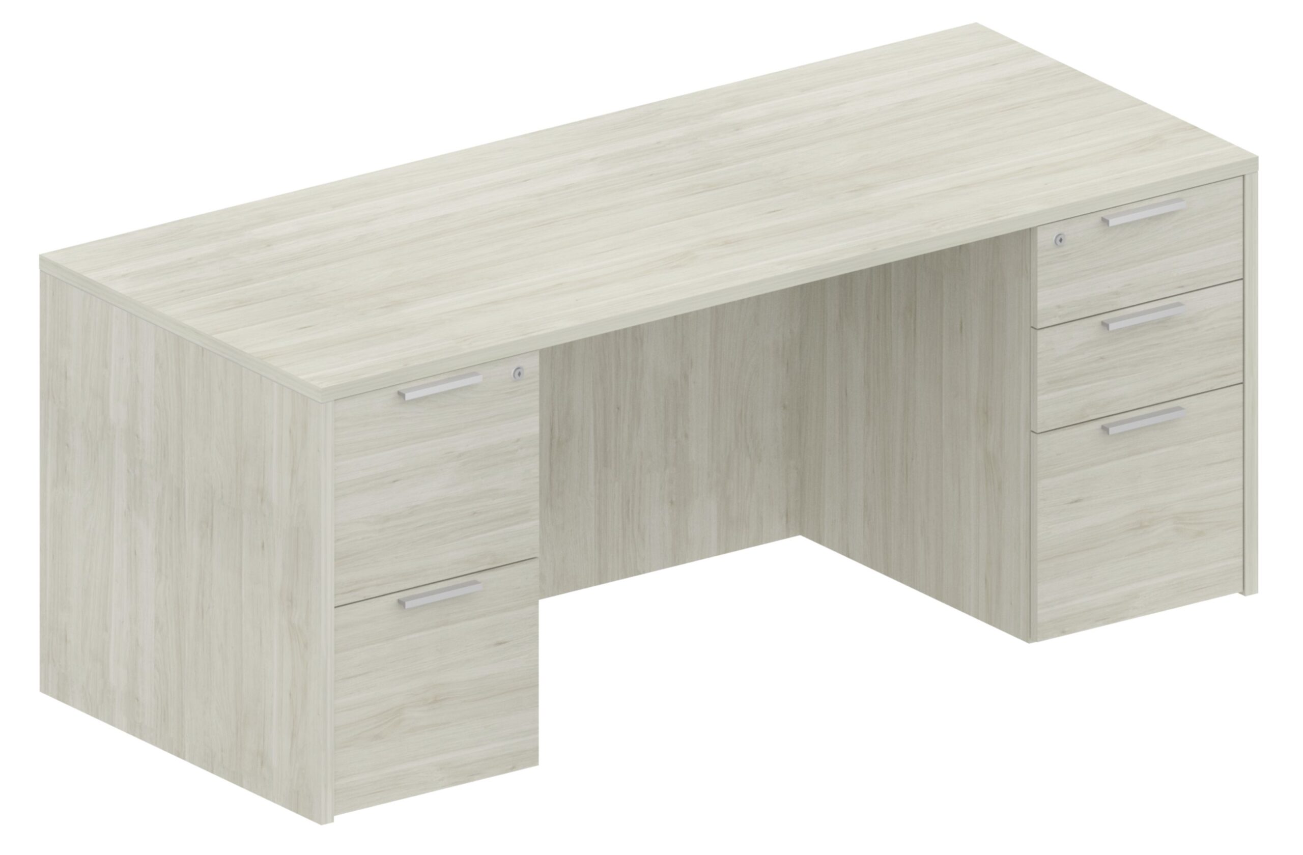 388 Double Pedestal Straight Top Desks