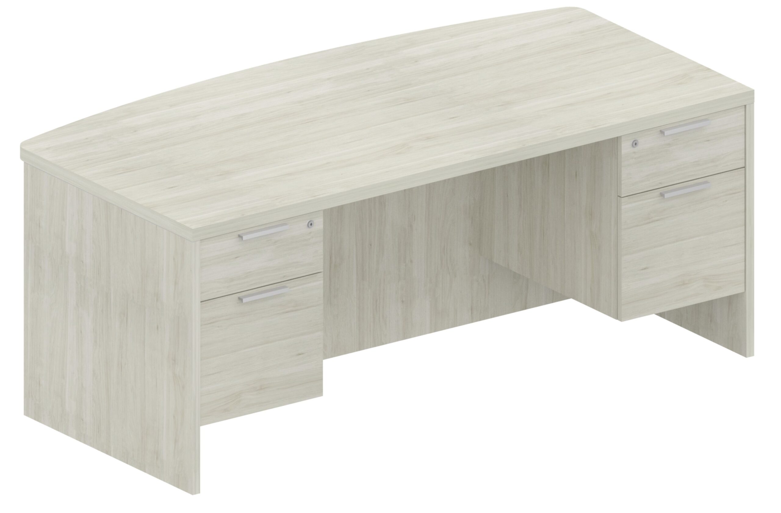 600 Bow Top Double Pedestal Desks