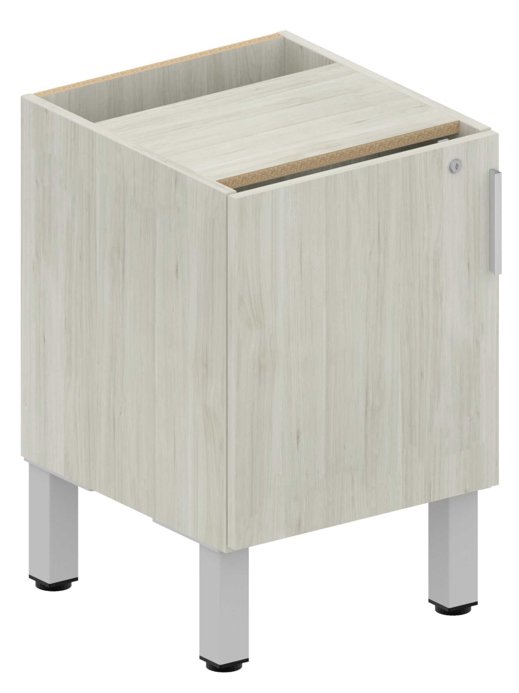 Levels Single Door Cabinets with Storage Riser – No Top