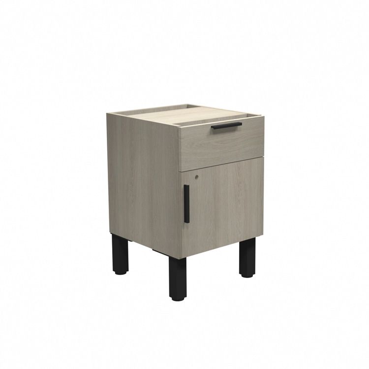 Levels Drawer over Single Door Cabinets with Storage Riser – No Top