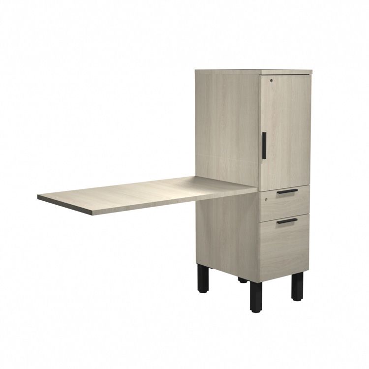 Mid-Height Storage Returns with Storage Risers