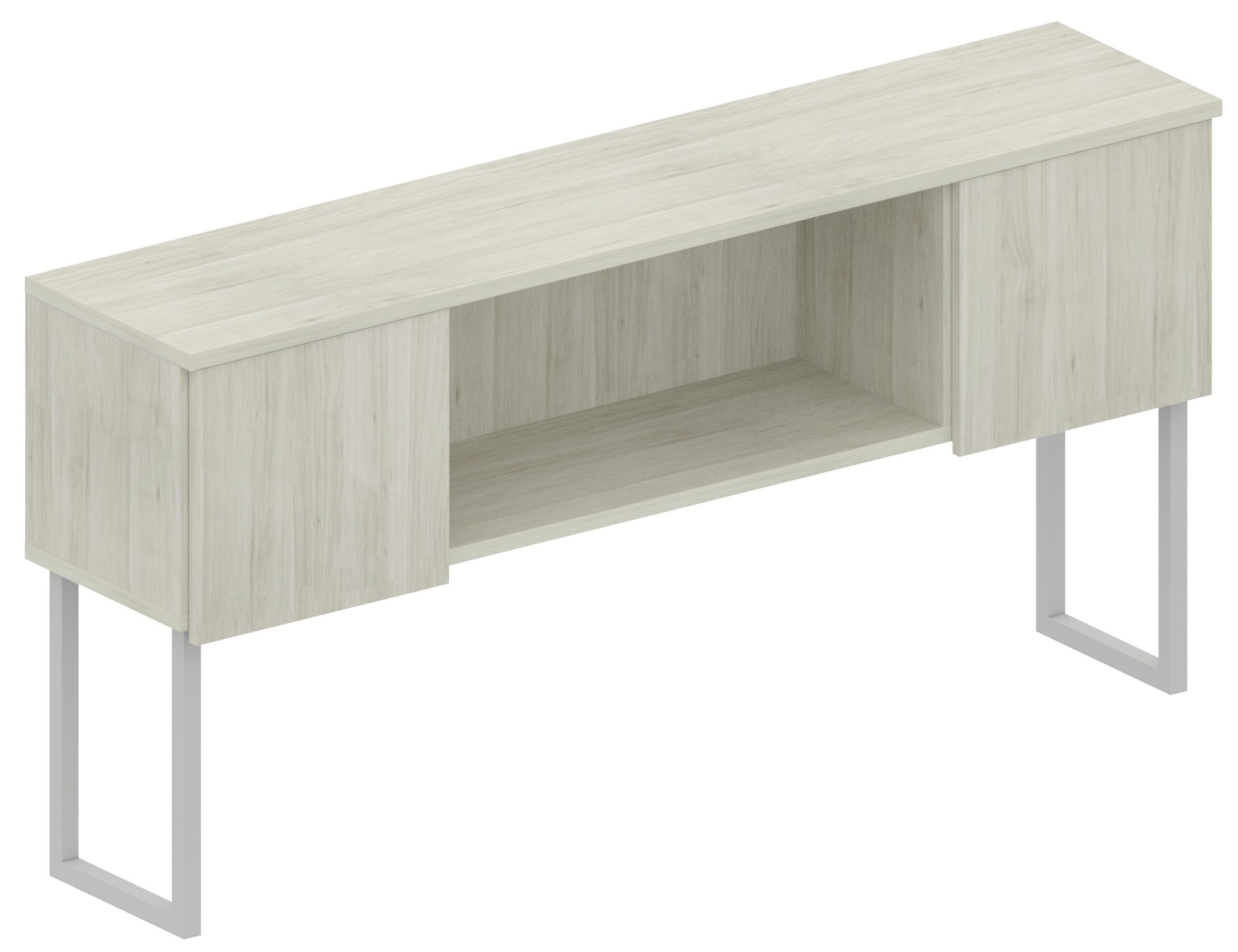Levels 36in Hutch with Metal Supports – 2 Door
