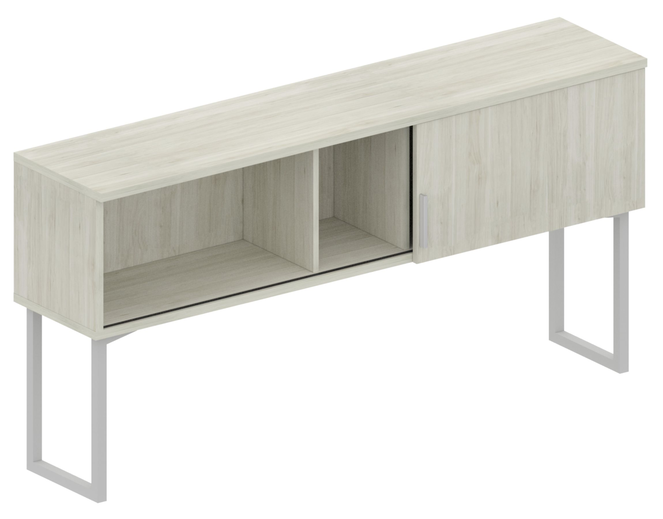 Levels 36in Hutch with Metal Supports –  Sliding Door