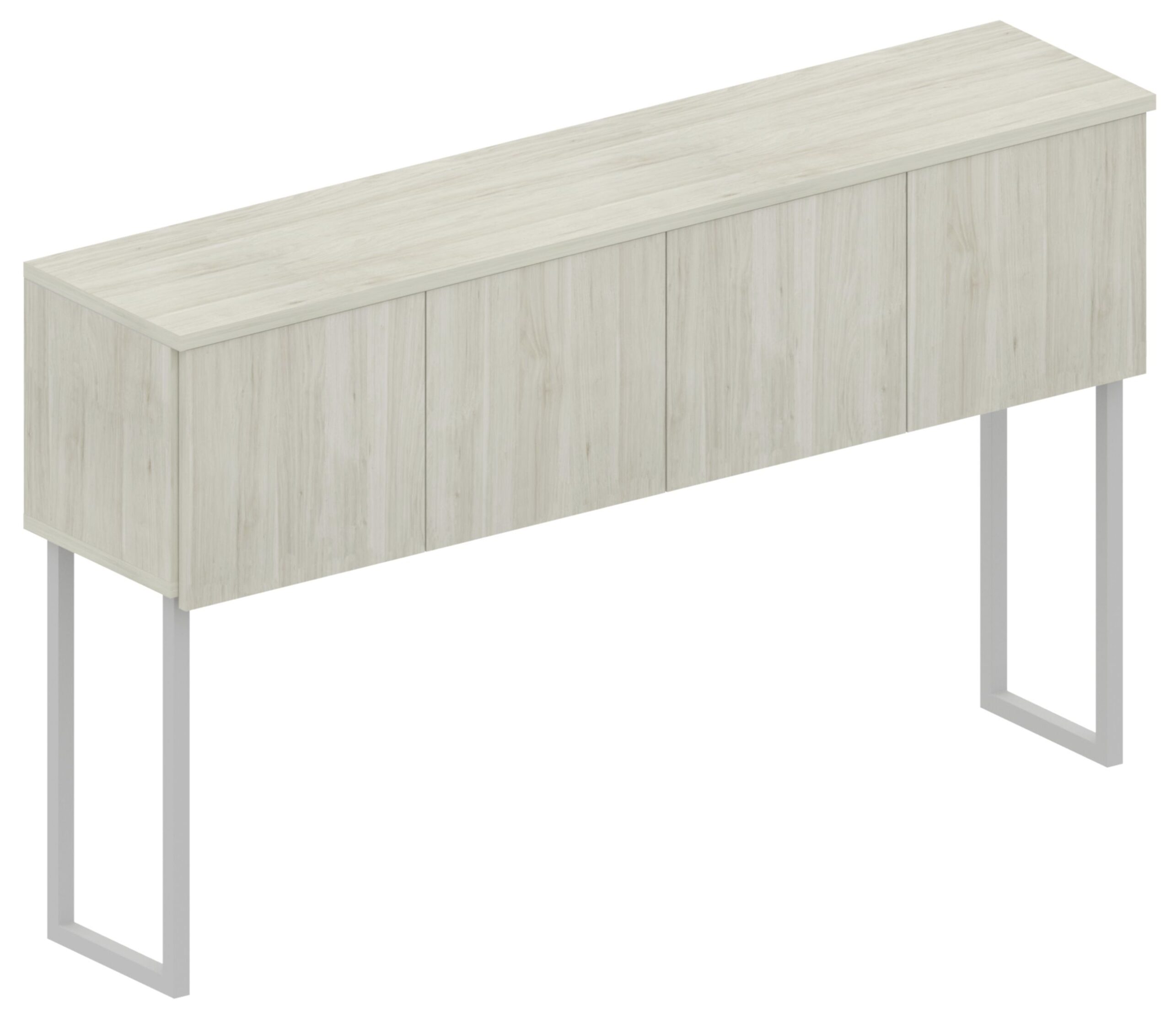 Levels 43in Hutch with Metal Supports – 4 Door