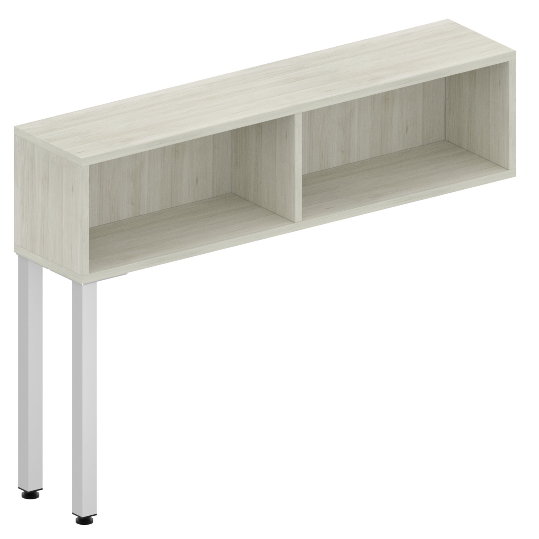 Levels Open End Hutch – Metal Legs