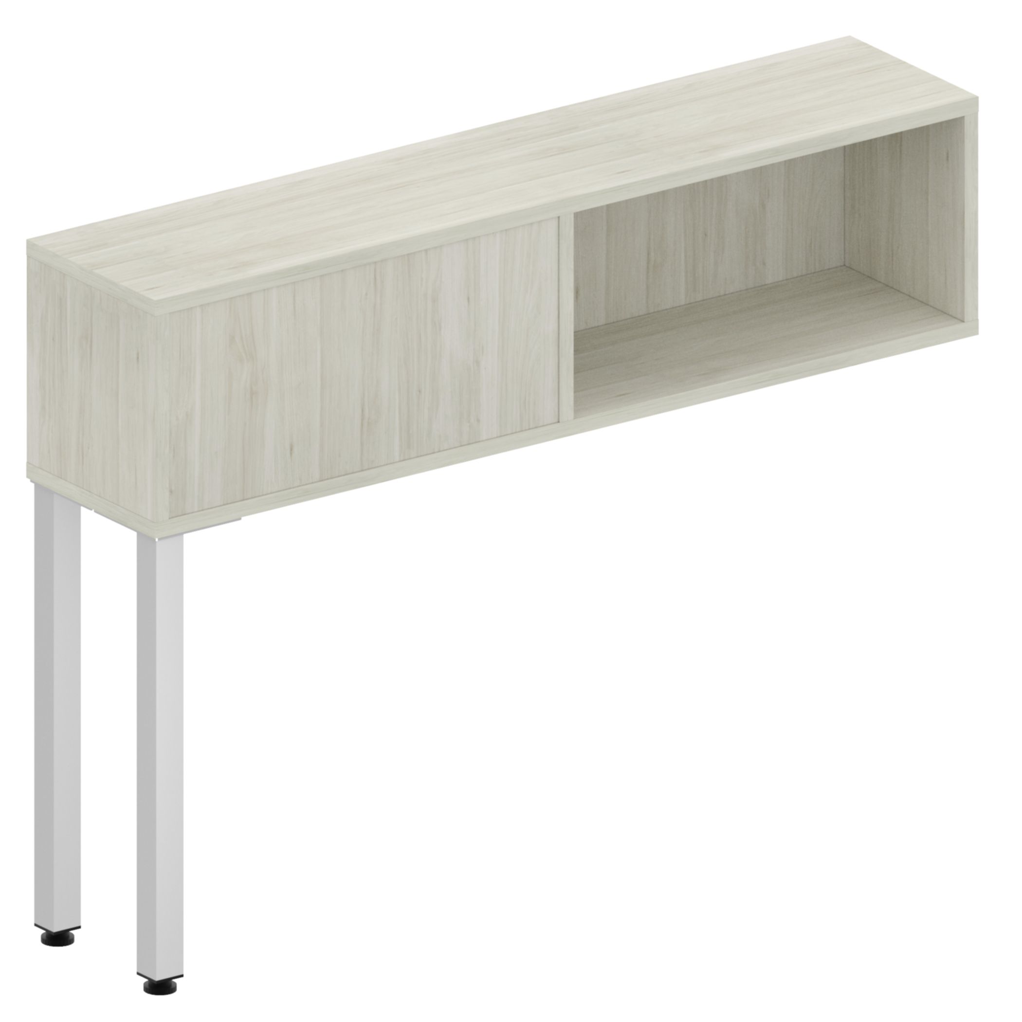 Levels Open Shared End Hutch – Metal Legs