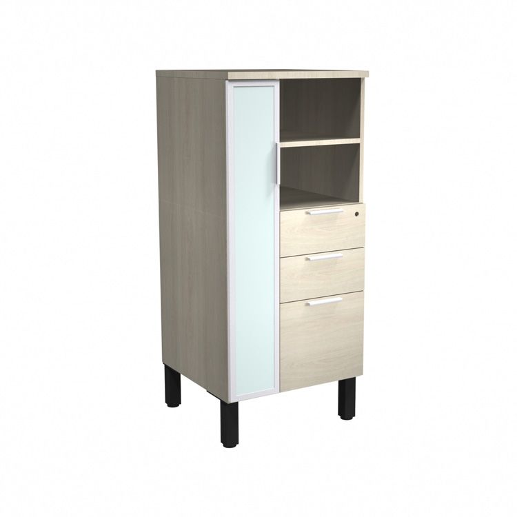 Levels Mid-Height Wardrobe Storage Cabinet with Storage Riser