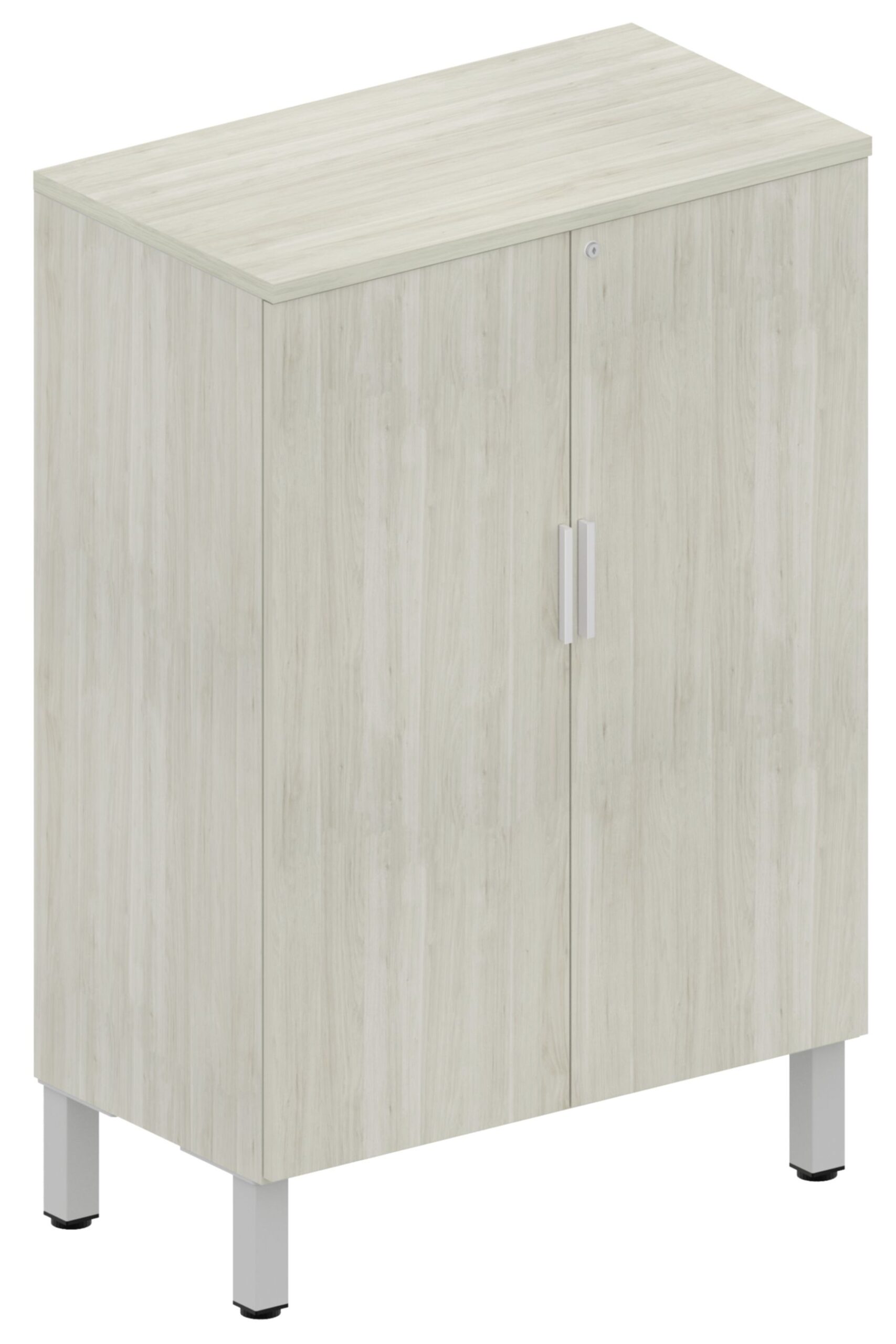 Levels Mid-Height Cabinet with Storage Risers