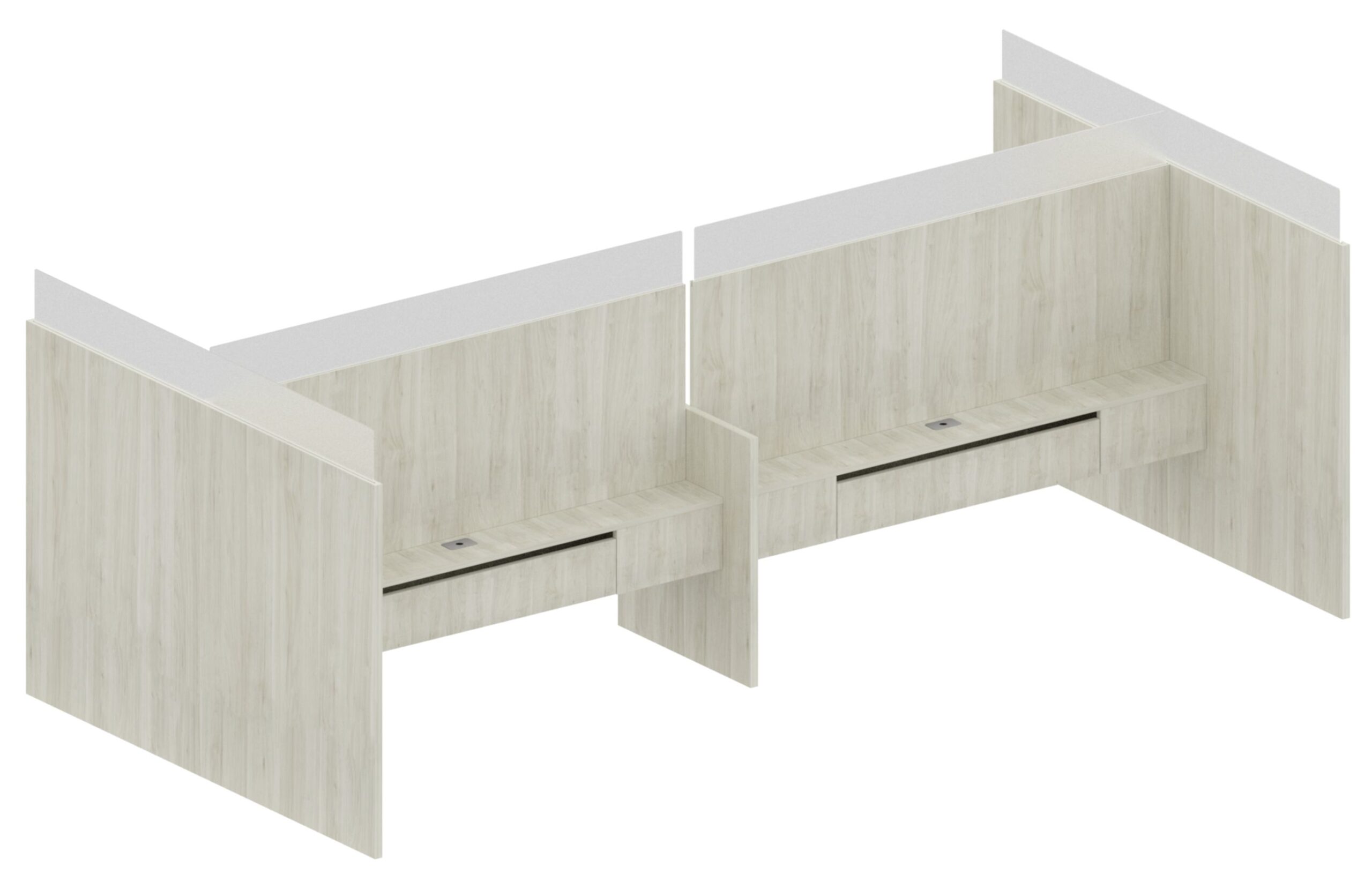 42″ Power Wall – 4 Pod Stations