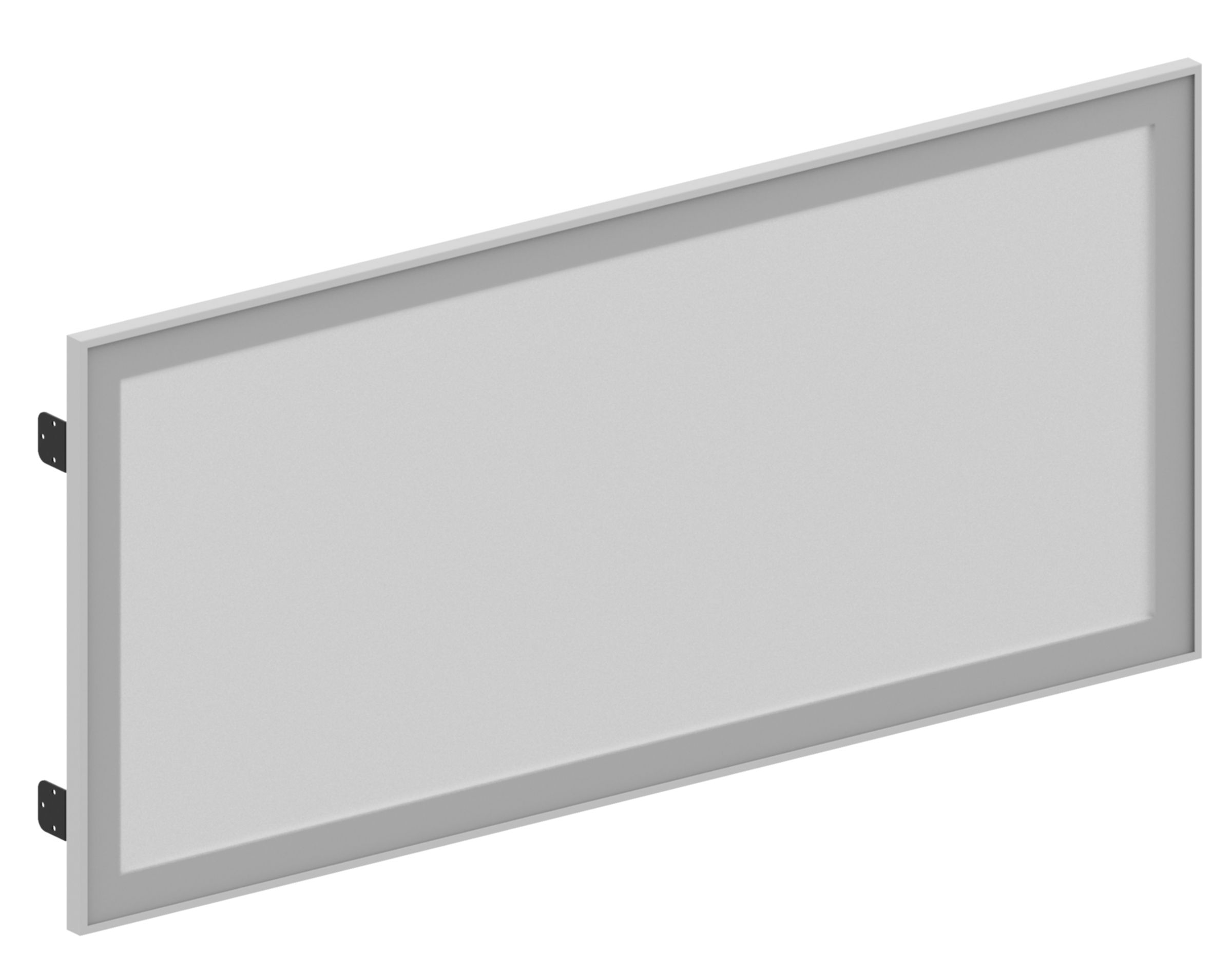 WorkScape Aluminum Glazed 3/4 Height Modesty Panels – Fixed