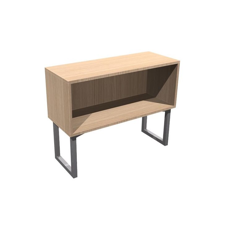 WorkScape Open End Hutches with Metal Supports