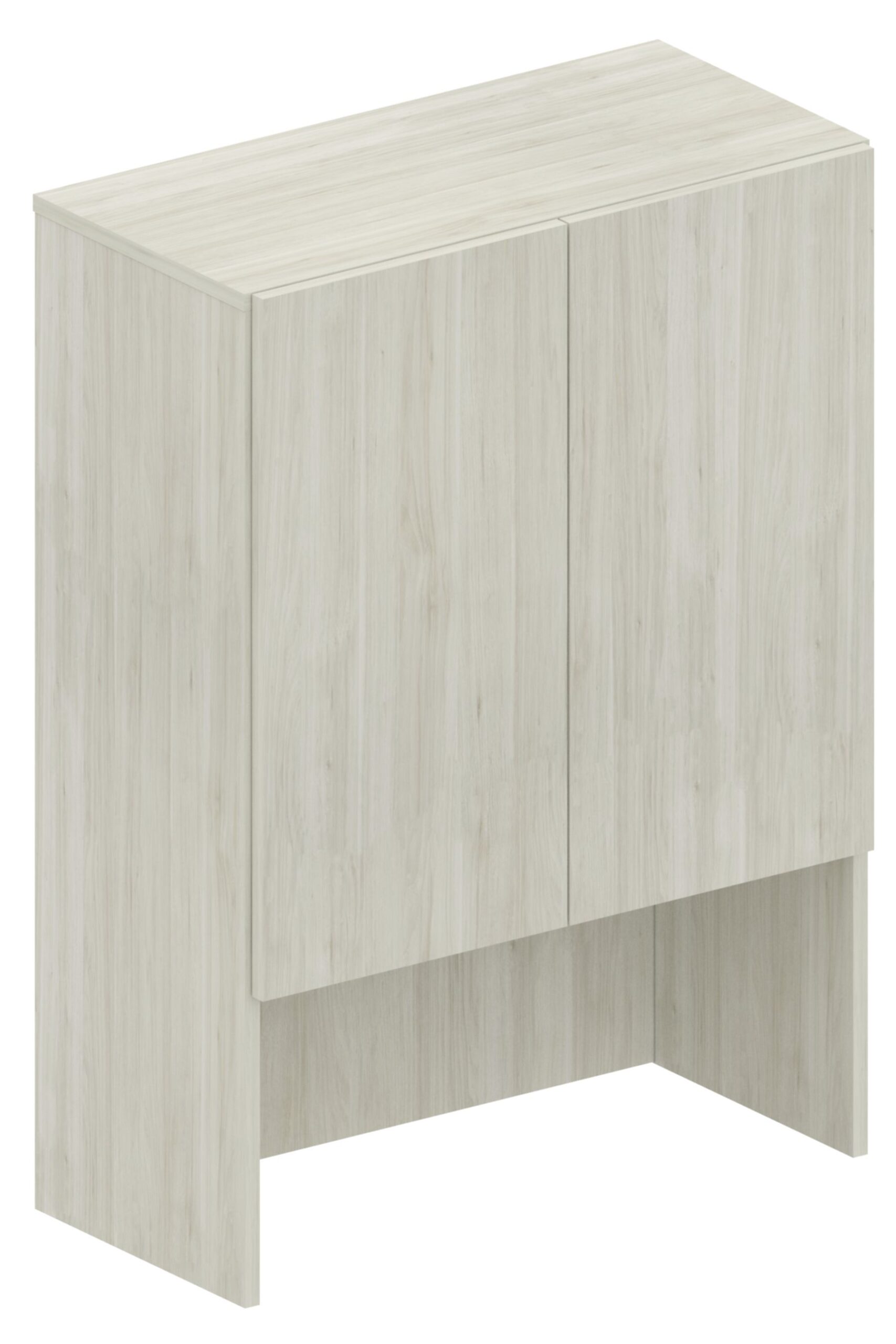 WorkScape Hinged Door End Hutches with Laminate Gables