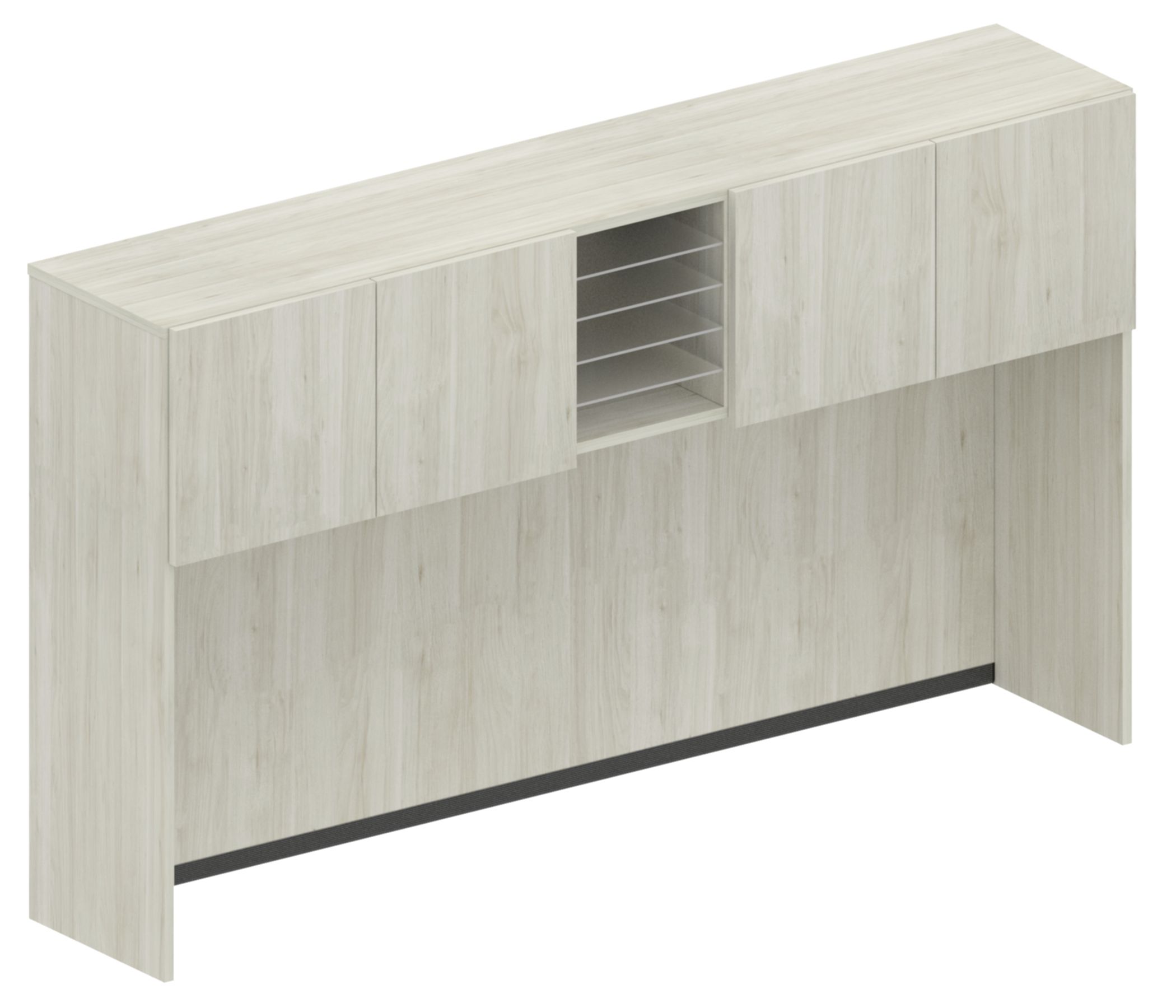 WorkScape Hinged Door Hutches with Laminate Gables