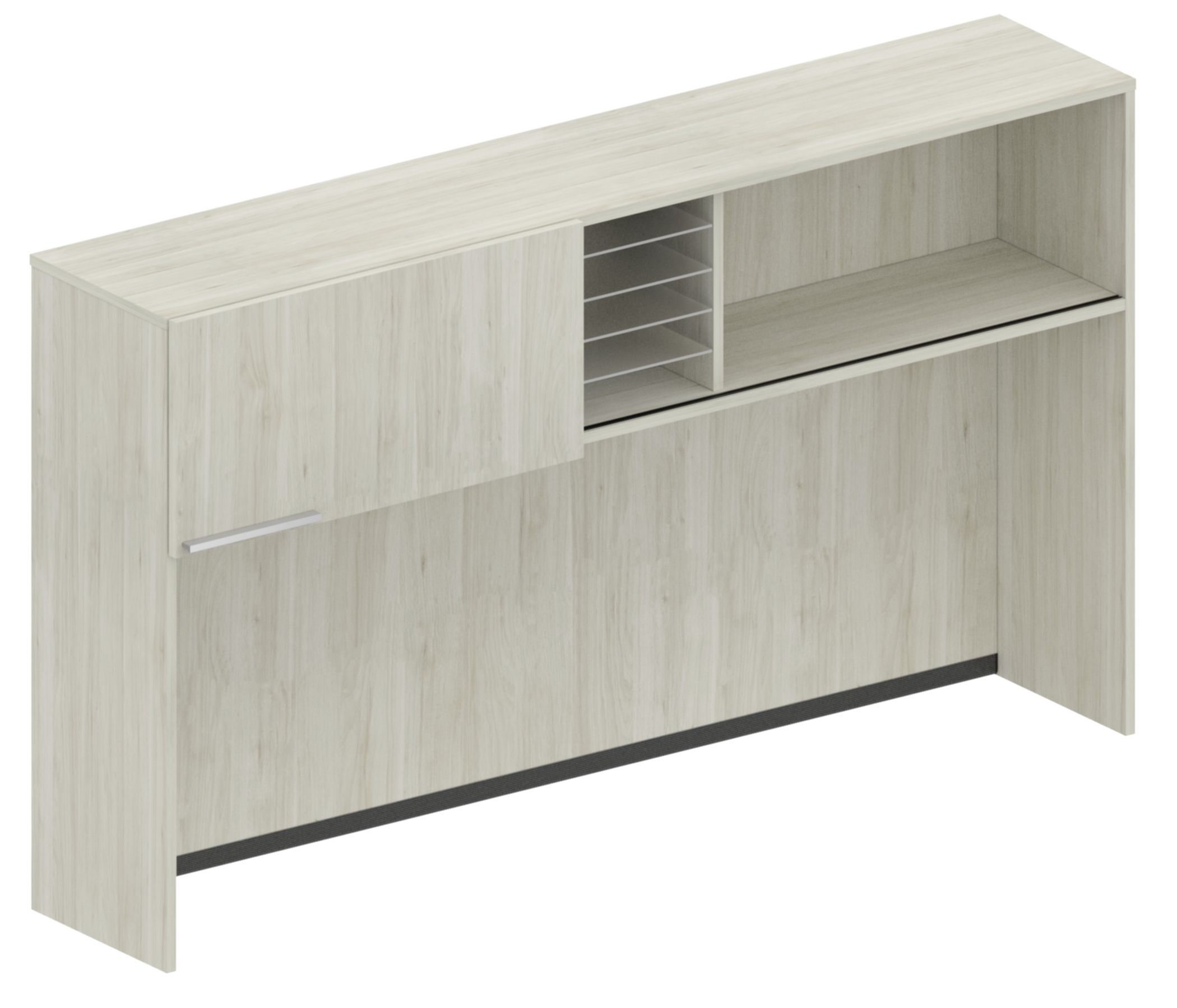 WorkScape Sliding Door Hutches with Laminate Gables