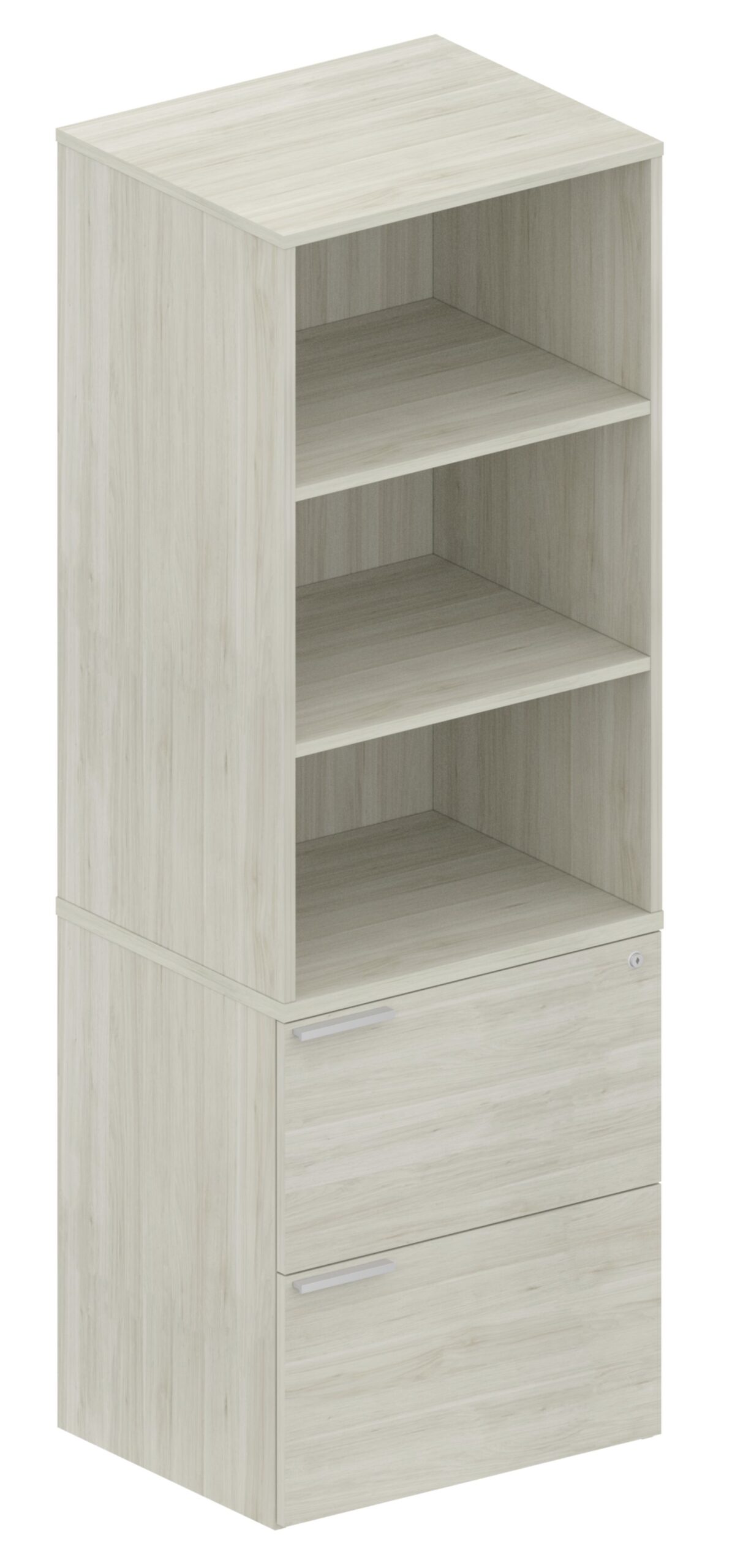 WorkScape Bookcase over Lateral File